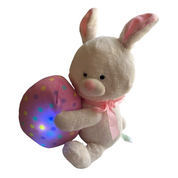 Sound N Light Musical Easter Bunny Rabbit Toy With Light-Up Egg - Picture 1 of 5